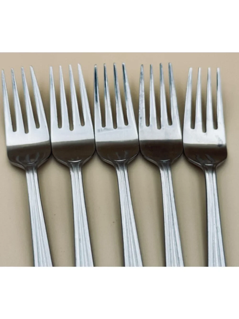 5 Mikasa CLASSICO SATIN Salad Forks Stainless Steel Flatware
